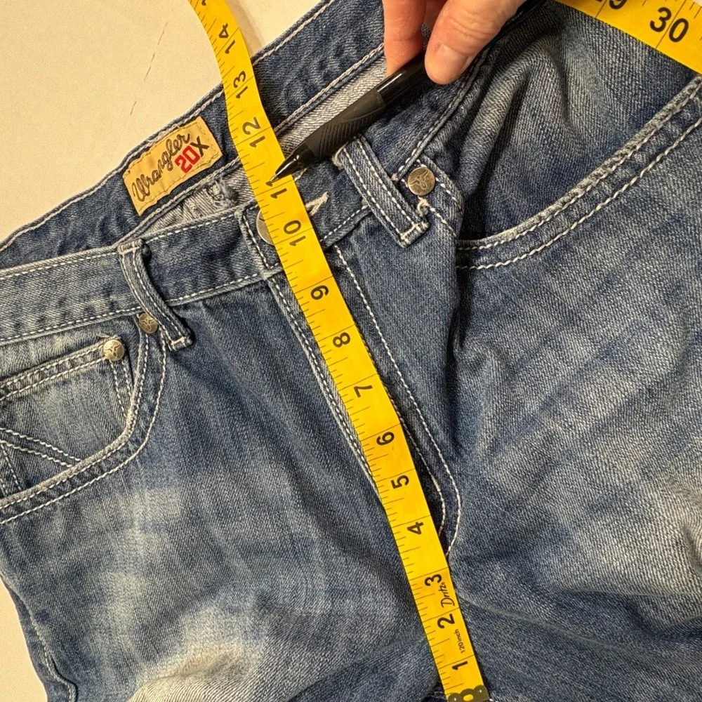 Wrangler 20X Jeans Men's 33x34 Blue No. 42 Vintage Bootcut Slim Fit‎